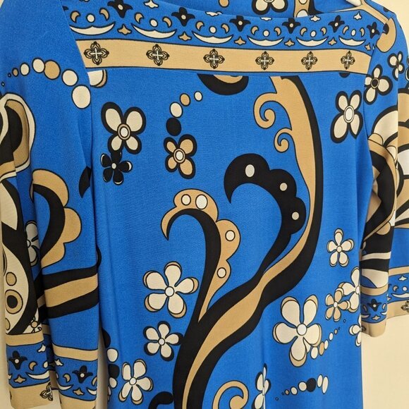 Intrigue Mod shift dress 1970s reproduction - Picture 2 of 10